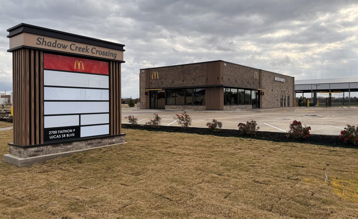 A street view of the new construction on Dec. 15.